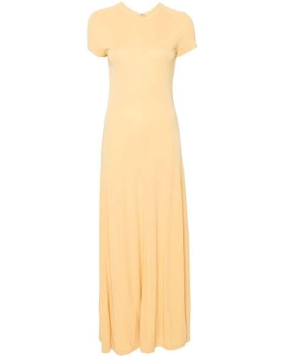 Totême Fluid Jersey Maxi Dress - Yellow