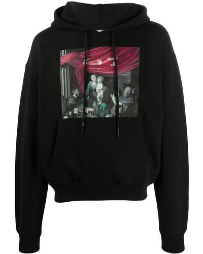 Off-White c/o Virgil Abloh Hoodie à imprimé Caravaggio - Noir