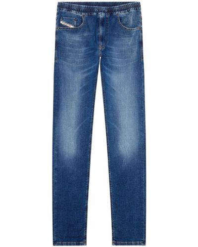 DIESEL D-krooley Mid-rise Jeans - Blue