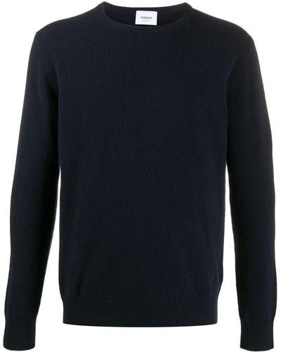 Dondup Fine-knit Crew Neck Sweater - Blue