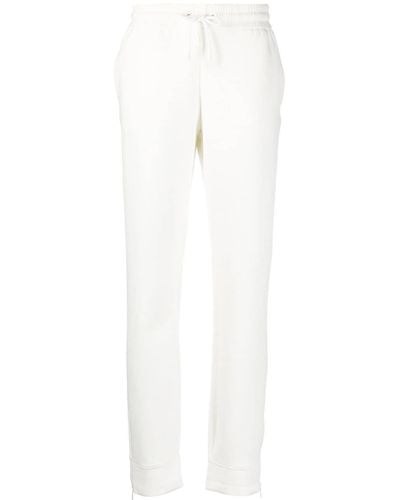 Emporio Armani Slim-fit Drawstring Sweatpants - White