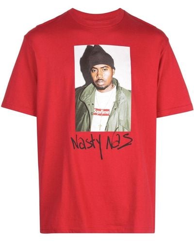 Supreme Nasty Nas Photo-print T-shirt - Red