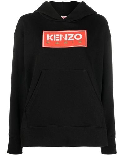 KENZO ロゴ パーカー - ブラック