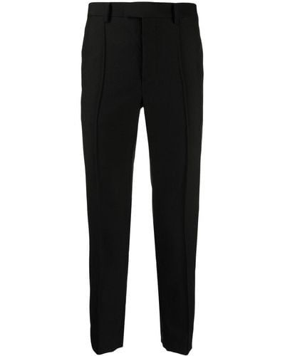 Undercover Cropped Mohair-blend Trousers - Black