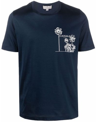 Canali ロゴ Tシャツ - ブルー