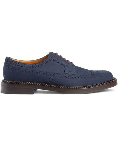 Gucci Chaussures en daim - Bleu