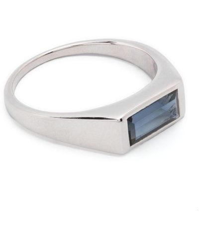 Maria Black Sterling Silver Harald Ring - White