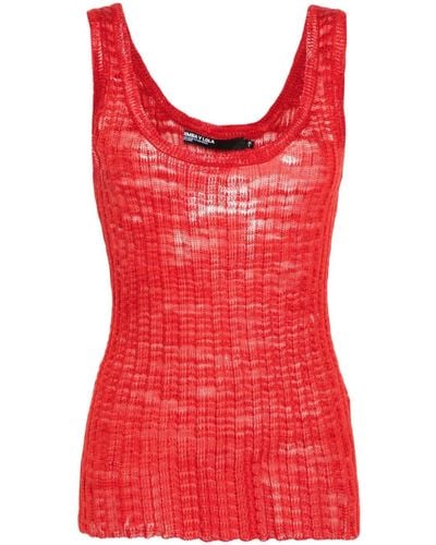 Bimba Y Lola Knitted Tank Top - Red