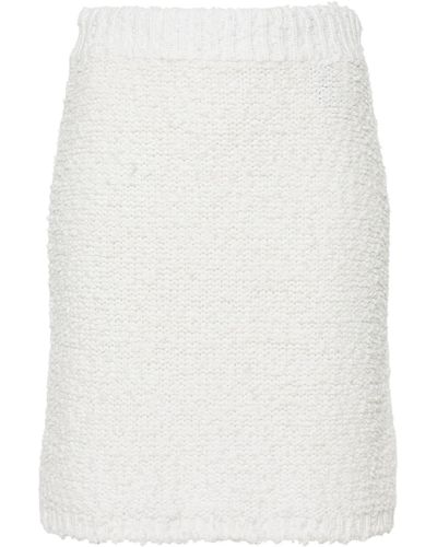 JOSEPH Textured Knit Skirt - White