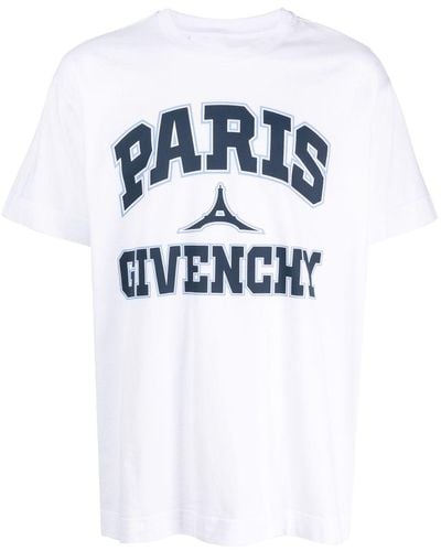 Givenchy Logo-print Cotton T-shirt - Blue