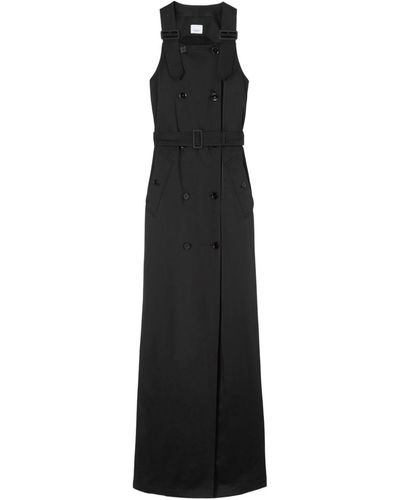 Burberry Double-breasted Trench Dress - Black