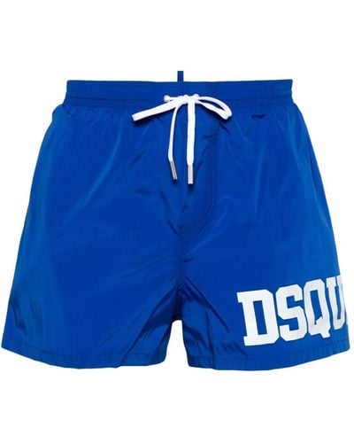 DSquared² Swimsuit With Logo - Blue