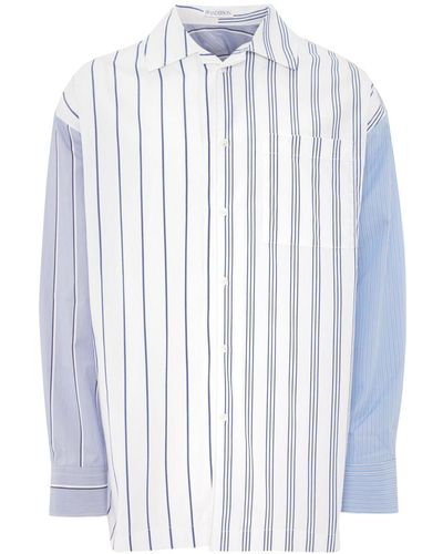 JW Anderson Camisa holgada a rayas - Blanco