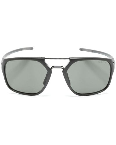 Tag Heuer TH40004U Sonnenbrille mit eckigem Gestell - Grau