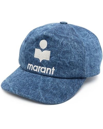 Isabel Marant Baseballkappe mit Logo-Stickerei - Blau