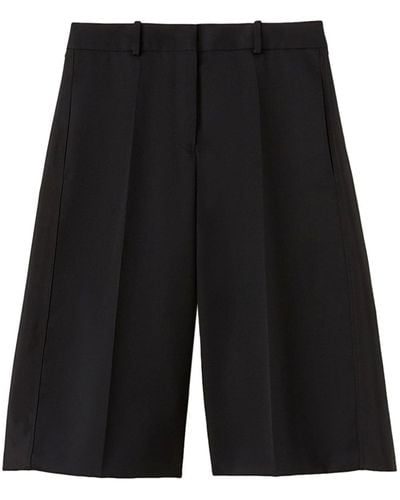 Jil Sander Wool Tailored Bermuda Shorts - Black