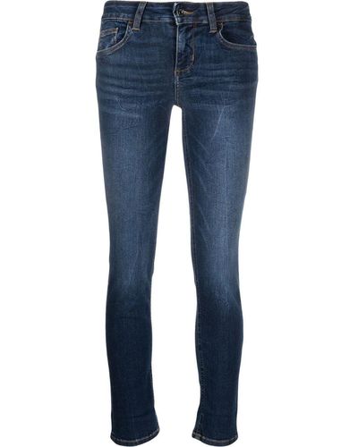 Liu Jo Jean skinny à coupe courte - Bleu