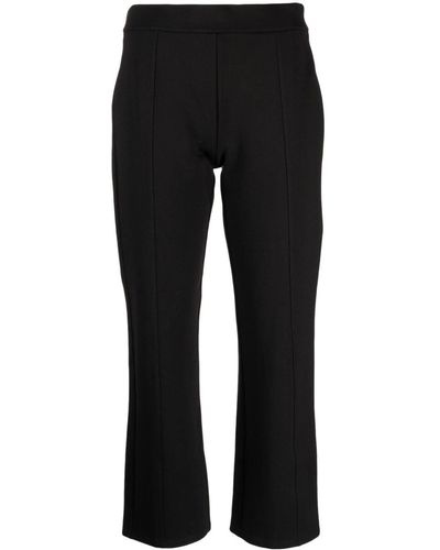 Tory Burch Flared Knitted Trousers - Black