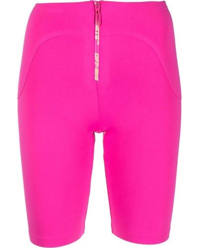 Off-White c/o Virgil Abloh Logo Zip Cycling Shorts - Pink