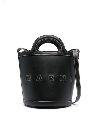 Marni Tropicalia Small Bucket Bag - Black