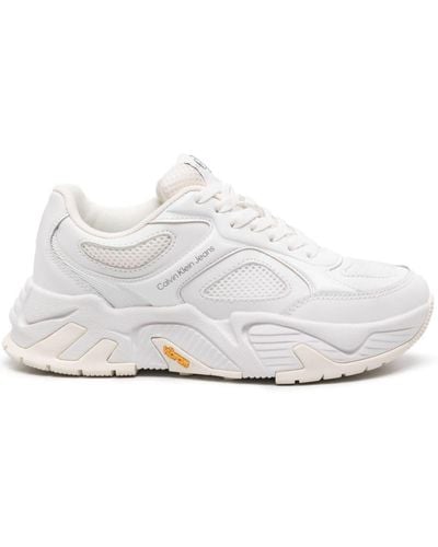 Calvin Klein Panelled Chunky Trainers - White