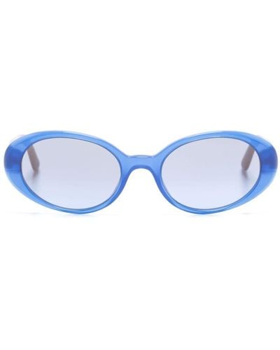Dolce & Gabbana Round-frame Tinted Sunglasses - Blue