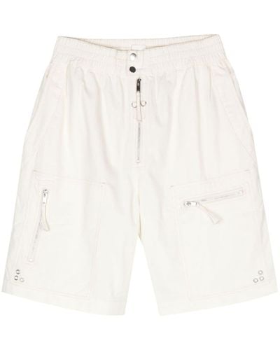 Isabel Marant Nahlan Cotton Cargo Shorts - White