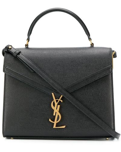 Saint Laurent Cassandra Medium Top Handle Bag - Black