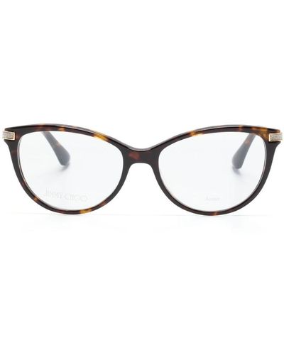 Jimmy Choo Cat-eye tortoiseshell glasses - Marrón