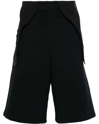 A_COLD_WALL* Panelled Cotton Bermuda Shorts - Black