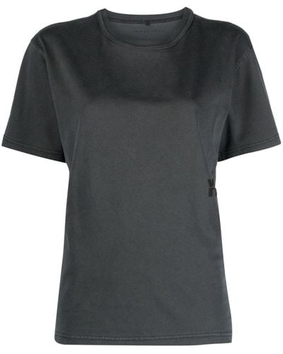 Alexander Wang Camiseta con logo Puff en relieve - Negro