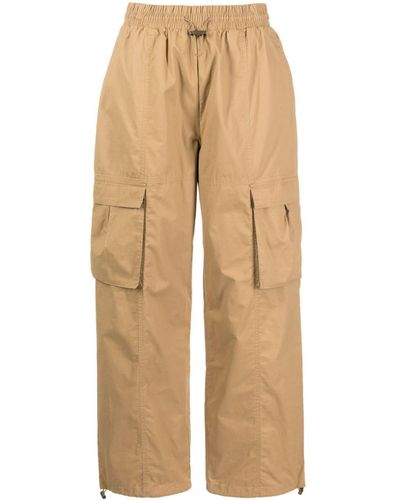 The Upside Cargo-pockets Organic Cotton Track Trousers - Natural