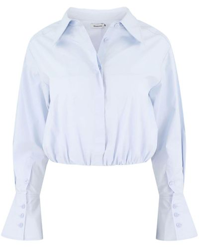 Jonathan Simkhai Camicia crop Blythe - Blu