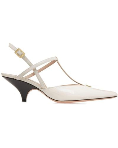 Bally Karline Pumps Met Puntige Neus - Wit