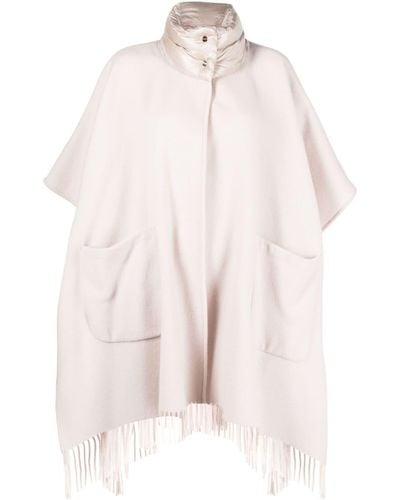 Herno Panelled Cape - Pink