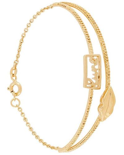 Wouters & Hendrix Mouth Chain-embellished Bracelet - Yellow