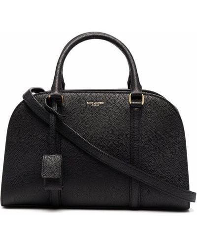 Saint Laurent Leather Duffle Bag - Black
