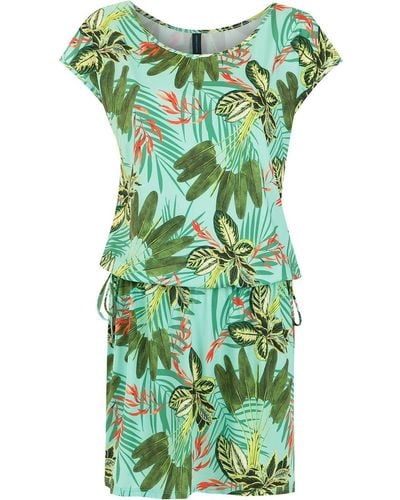 Lygia & Nanny Shiva Tropical Print Beach Dress - Green