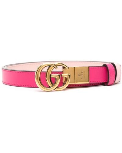 Gucci GG Marmont Reversible Belt - Pink