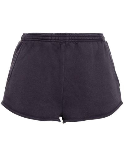 Entire studios Ruched Jersey Mini Shorts - Blue