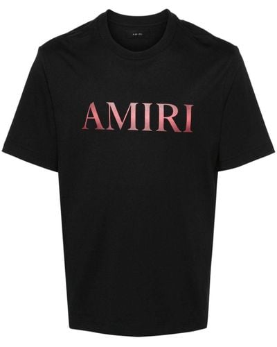 Amiri Logo-print cotton T-shirt - Schwarz