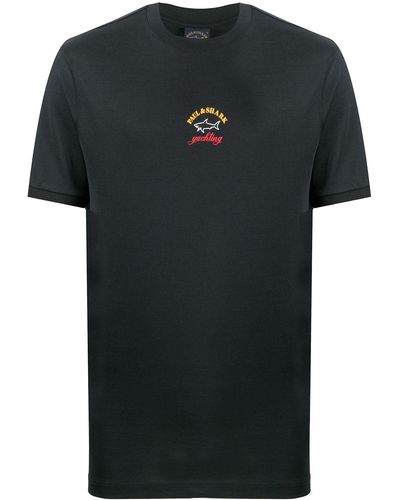 Paul & Shark T-shirt à logo imprimé - Noir
