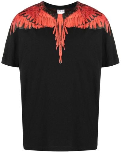 Marcelo Burlon T-Shirt aus Bio-Baumwolle mit Print - Schwarz