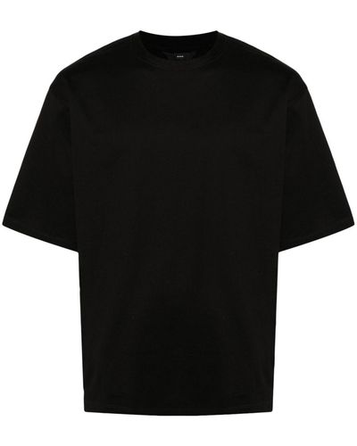 Hevò Crew-neck Cotton T-shirt - Black