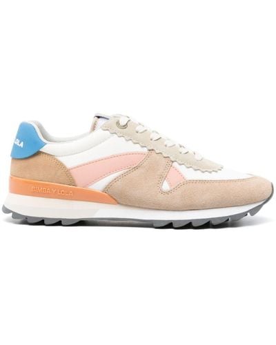 Bimba Y Lola Colour-block Panelled Trainers - Pink