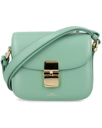 A.P.C. Grace Leather Mini Bag - Green