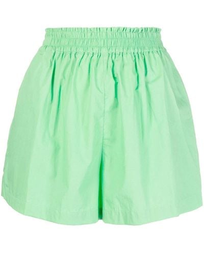Faithfull The Brand Elva Cotton Shorts - Green