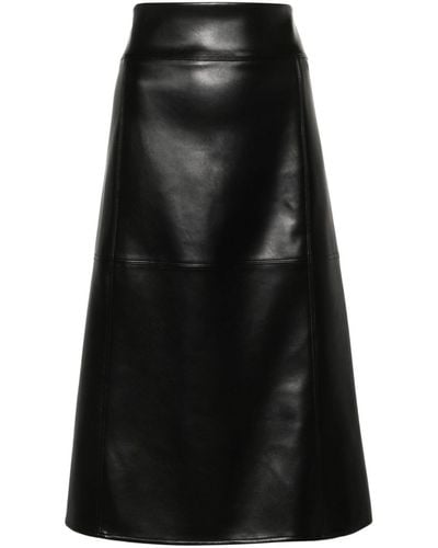 Max Mara Seam-detailed Midi Skirt - Black