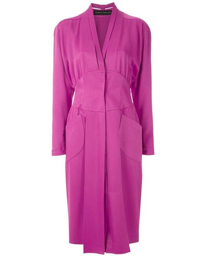 Gloria Coelho Mini-jurk Met Empire Taille - Roze