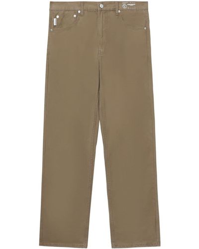 Chocoolate Mid-rise Straight-leg Trousers - Natural